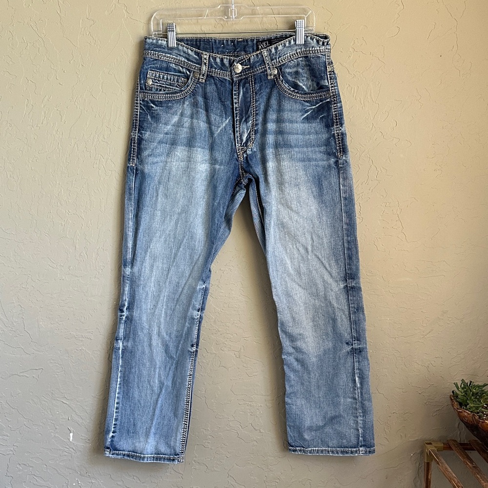 Axel light wash treadwell men’s relaxed straight‎ leg jean size 32x30